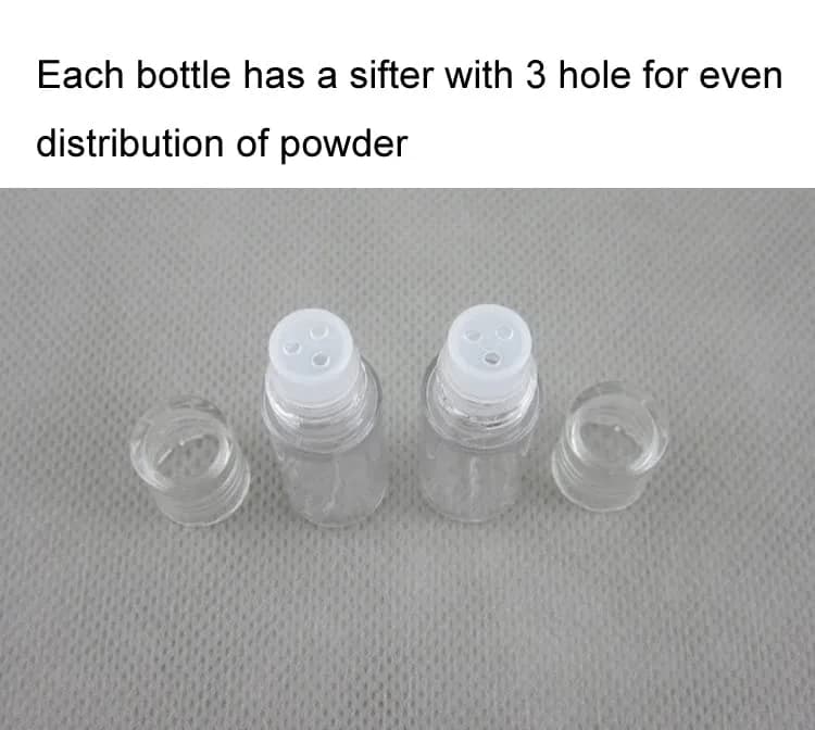 lasenersm Clear 3ml Mini Loose Powder Jars with Sifter (12-Pack) | Refillable Cosmetic Sample Containers thumbnail 6