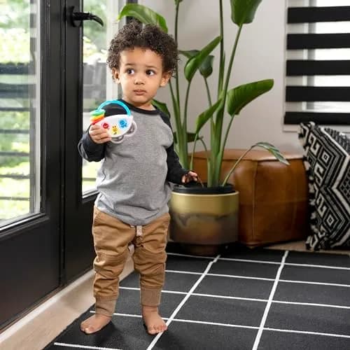 Baby Einstein Tiny Tambourine Musical Toy & Rattle, BPA Free, Age 3 Months+ | Fine Motor Skill Development thumbnail 5