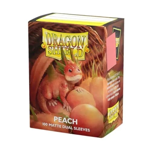 Dragon Shield Matte Dual Standard Size Card Sleeves 100 CT Peach | Smooth Shuffle & Tough Protection thumbnail 1