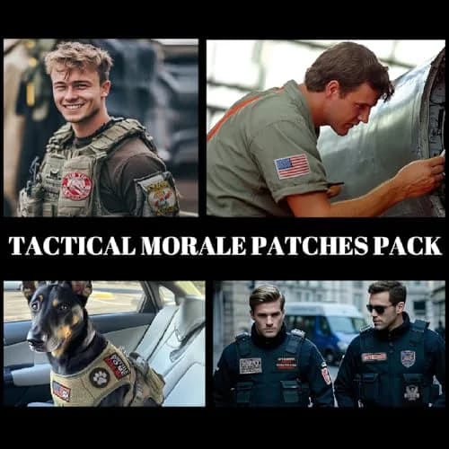 Harsgs 20pcs Random Tactical Morale Patches 2x3 Inch | Embroidered Hook & Loop Patches for Backpacks Vests Uniforms thumbnail 6