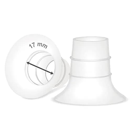 Maymom 17mm Flange Insert for Elvie & Medela Pumps | BPA-Free Food-Grade Silicone | 2-Pack thumbnail 1