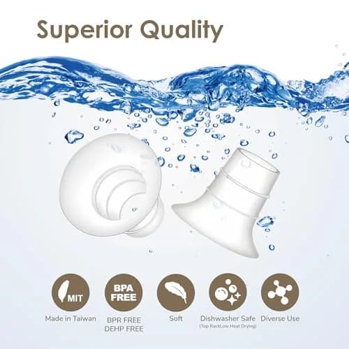 Maymom 21mm Flange Insert for Elvie & Medela Pumps, 2-Pack | Reduces 24mm to 21mm for Comfort thumbnail 7