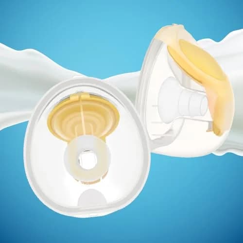 Maymom 19mm Flange Inserts for Elvie & Medela Pumps | 2 Count, Semi-Clear Short thumbnail 9