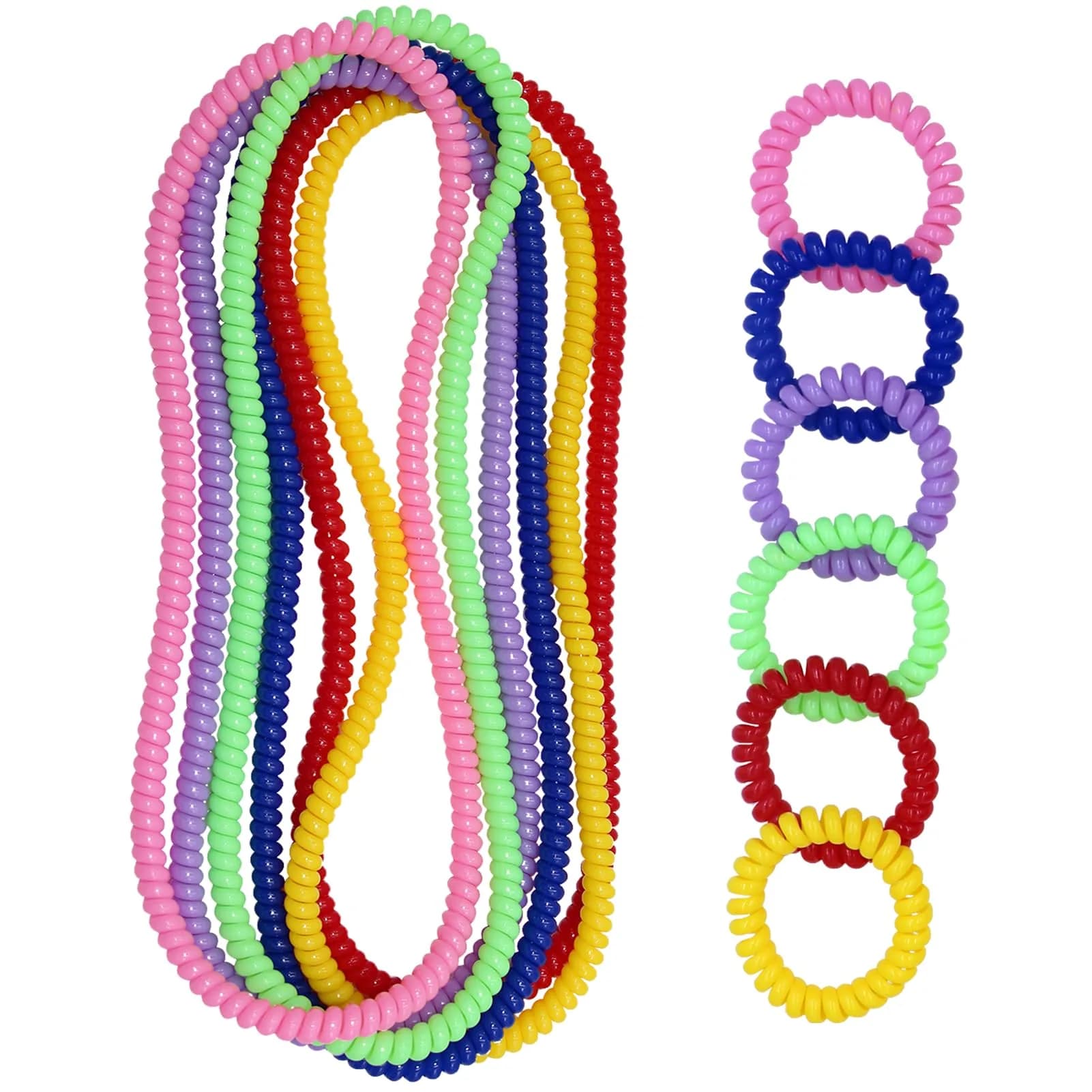Olugu Sensory Chew Necklace 6 Pack | BPA-Free PLA Oral Motor Aids for Kids — 12 Pcs Rainbow
