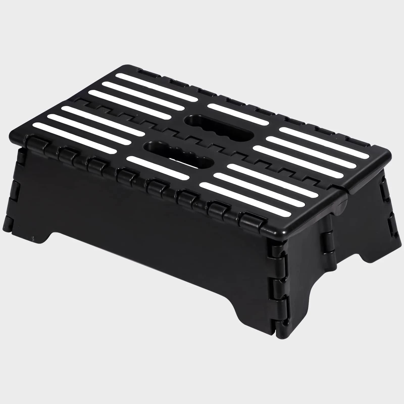 TALITARE 5-inch Folding Step Stool with Handle, Black | Supports 136 kg (300 lbs) for Car, Kitchen & Bathroom - main product image