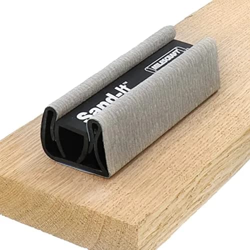 Milescraft Sand-It Multi-Surface Sanding Block | 150 Grit, Fits Any ¼ Sheet, Versatile for Flat, Concave & Convex Surfaces thumbnail 3