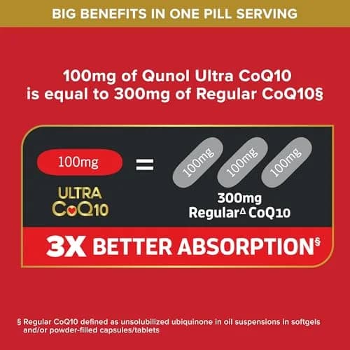 Qunol Ultra CoQ10 100mg Softgels 150 Count thumbnail 3