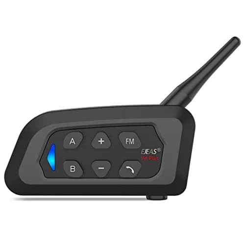 EJEAS V4 Plus Motorcycle Helmet Bluetooth Intercom System 1500m Range | Noise Reduction & 3D Sound thumbnail 1