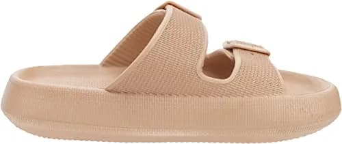 BRONAX Cushioned Shower Slides for Women & Men | 1.7-inch Thick Sole, Adjustable Buckle, EVA Support thumbnail 7