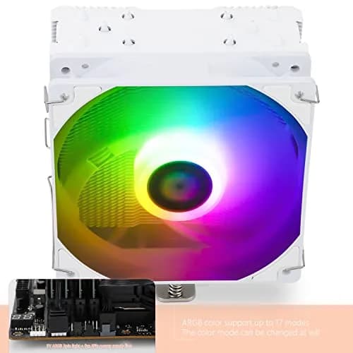 Thermalright Assassin King 120 SE White ARGB CPU Air Cooler 14.8cm (5.83 inch) | Compatible with Intel LGA1700/1851 & AMD AM4/AM5 thumbnail 4