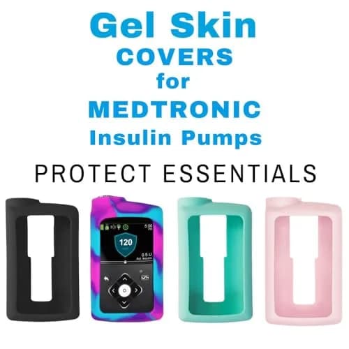 Sugar Medical Silicone Protective Insulin Pump Cover for Medtronic MiniMed 630G/640G/670G/770G, Pink/Purple/Blue (1-Pack) thumbnail 6