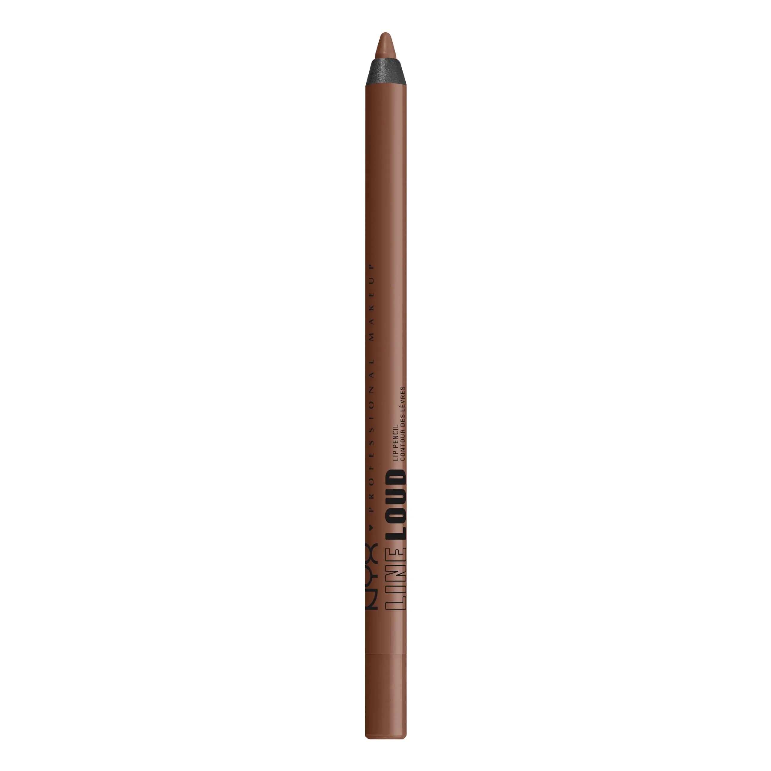 NYX PROFESSIONAL MAKEUP Line Loud Lip Liner Total Baller 0.04 oz (1.2 g) | Longwear Matte Lip Pencil with Jojoba Oil & Vitamin E