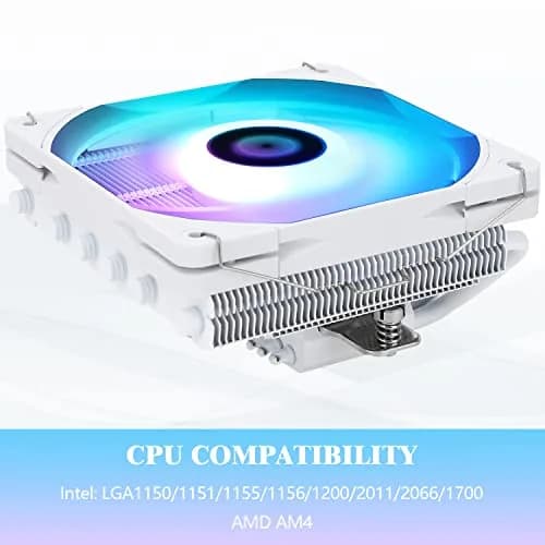 Thermalright AXP120-X67 White ARGB Low Profile CPU Cooler 67mm Height | Intel LGA 1700/1851 & AMD AM4 Compatible thumbnail 3