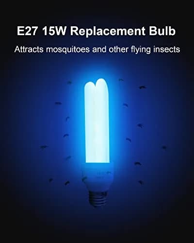 Dichroma E27 U Type 15W Bug Zapper Replacement Bulbs 2-Pack | 1100 Lumens Daylight White thumbnail 4