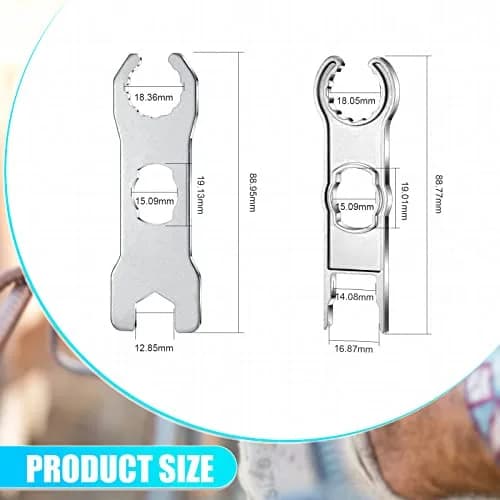 Landhoow 6 Pcs Solar Connector Tool, Metal Wrench for PV Disconnect, Aluminum Alloy, Portable thumbnail 2
