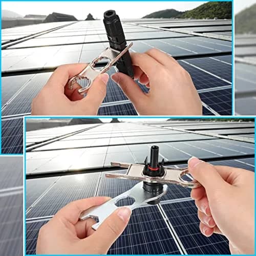 Landhoow 6 Pcs Solar Connector Tool, Metal Wrench for PV Disconnect, Aluminum Alloy, Portable thumbnail 3