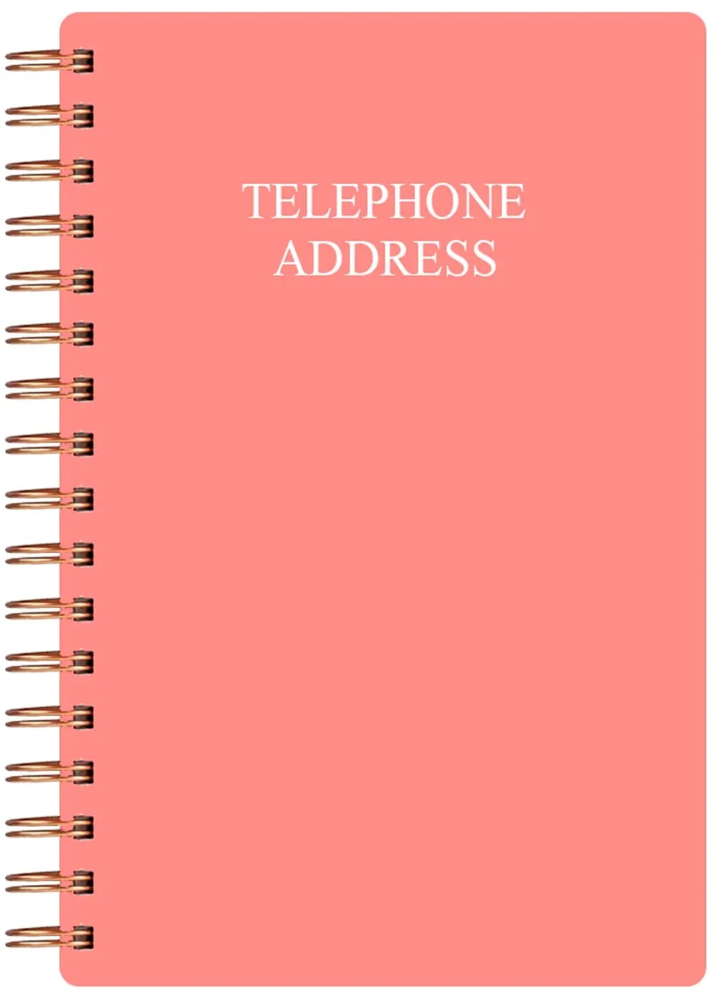 Nokingo Telephone Address & Birthday Book with Tabs, 3.5x5.25 inch, Grey, 130 Pages | Alphabetical Organizer for Contacts & Passwords — 3.5x5.25 inch / Rose
