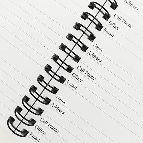 Nokingo Telephone Address & Birthday Book with Tabs, Rose, 3.5x5.25 inch | Organizer for Contacts & Passwords thumbnail 6