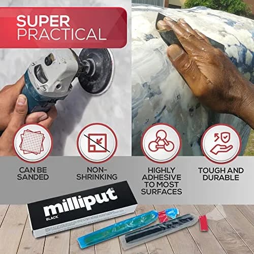 Creative Crafters Black 10 Piece Bonding_adhesive | Epoxy Putty Kit with Tools & Gloves, Air Dry, Moldable Plastic, Ceramic & Marble Repair thumbnail 3
