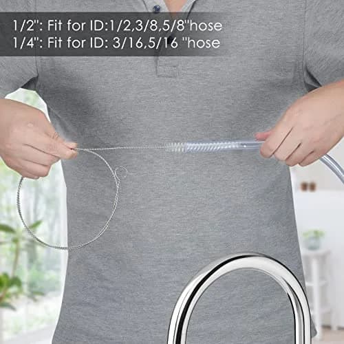 FOLUNUE 40 Inch Flexible Cleaning Brush Set (40 inches / 101.6 cm) | Cleans Tubes, Drains & Hoses thumbnail 5