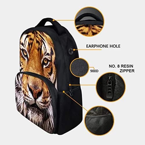 ENDUO DESIGN Animal Backpack King Kong 17 Inch Water-Resistant School Bag for Teenagers & Adults thumbnail 5