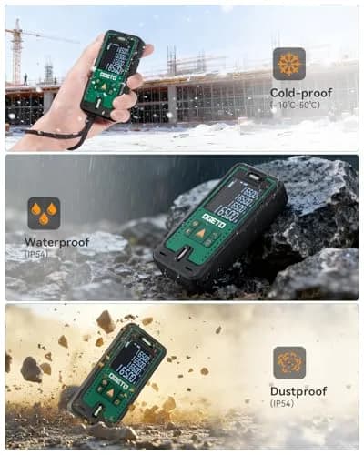Ogeto Laser Distance Meter 165ft (50m) with Dual Bubble Levels & Pythagorean Mode | Accurate Digital Measuring Tool thumbnail 8