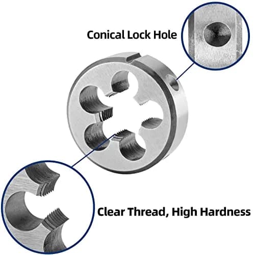 Burkit 1/2"-13 UNC Left Hand Tap and Die Set (0.45 kg / 4.1 oz) | For Cutting & Repairing Threads thumbnail 5