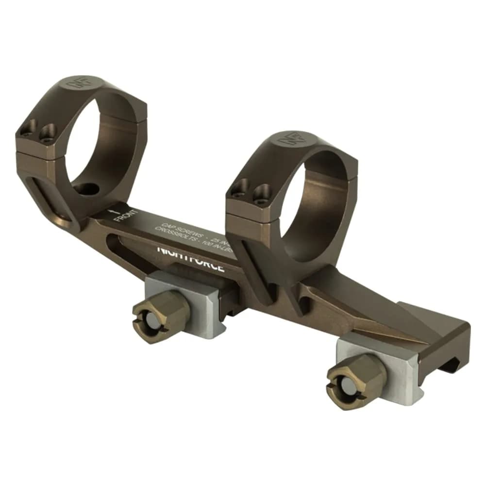 Nightforce UltraMount 30mm 1-Piece Scope Ring Mount | 0 MOA, 1.930" Height, Black, Aluminum/Steel/Titanium — Dark Earth / 0 MOA, 1.930" (A684)