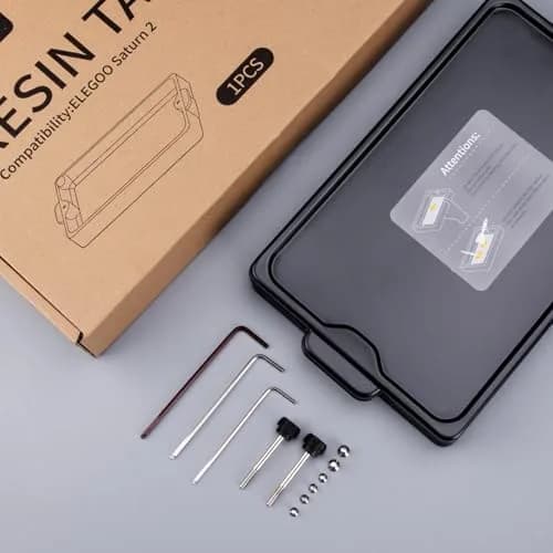ELEGOO Metal Resin Tank Saturn 2/ Saturn 3 3D Printer Accessory | 292.8x172.4x33mm (10.61 kg) thumbnail 2