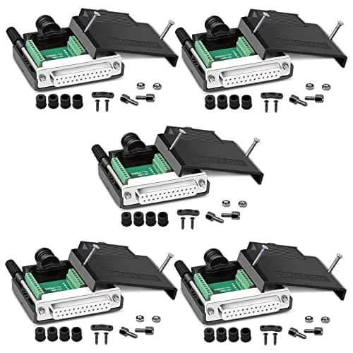 ANMBEST DB25 Solderless Terminal Adapter Female 5PCS | 3.81mm Pin Pitch, 16mm Thin Module thumbnail 1