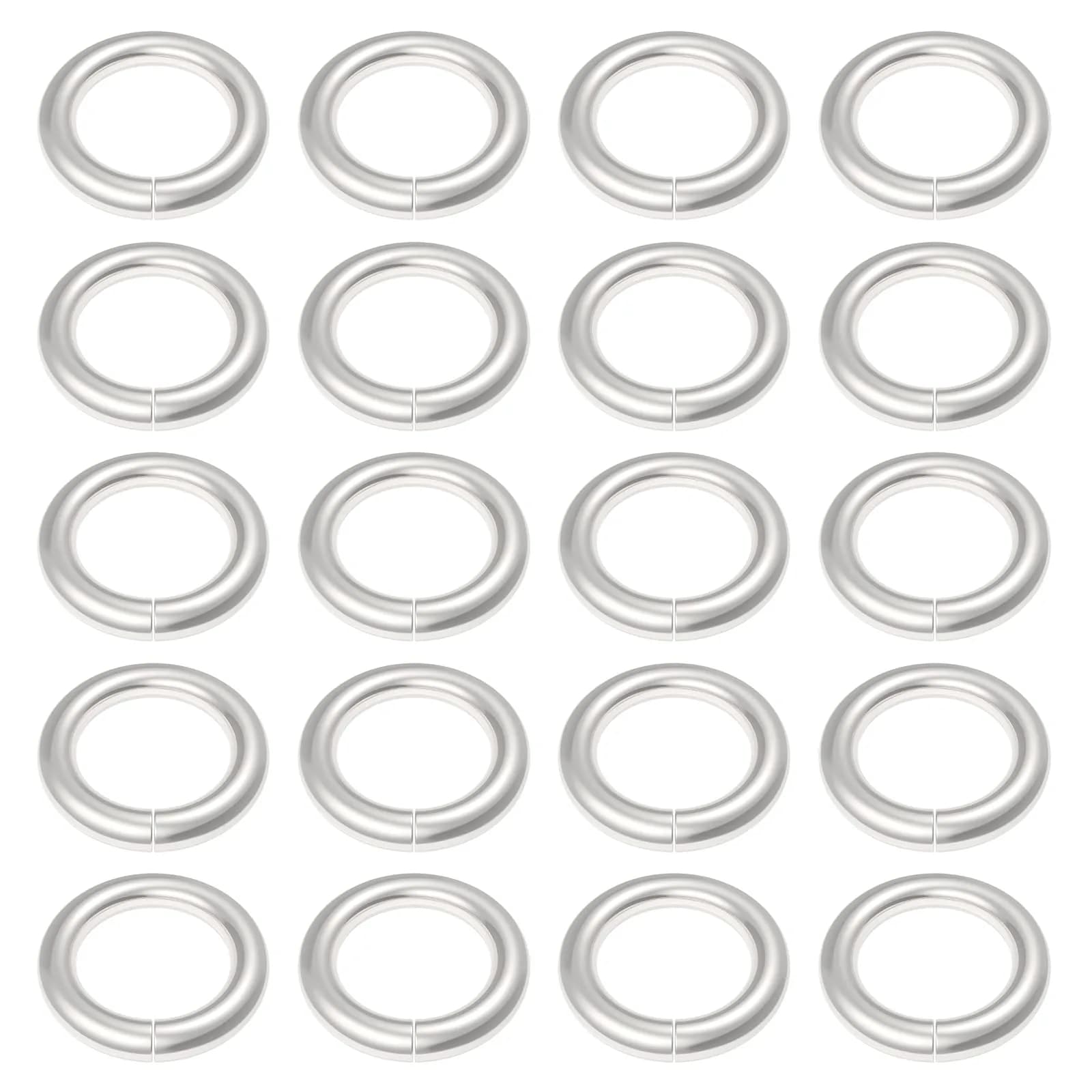 Uniclife 8 mm Metal Split Jump Rings 500 PCS | Durable Jewelry Connectors for DIY Crafts — Single Loops / 4 mm, 1000 Pcs
