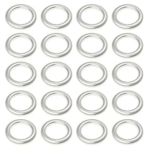 Uniclife Jewelry Findings 4 mm Silver Jump Rings | 1000 Pack for DIY Jewelry & Crafts thumbnail 1