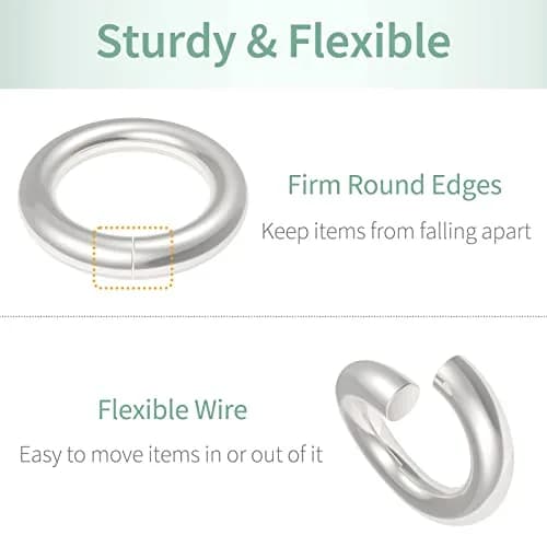 Uniclife Jewelry Findings 4 mm Silver Jump Rings | 1000 Pack for DIY Jewelry & Crafts thumbnail 5
