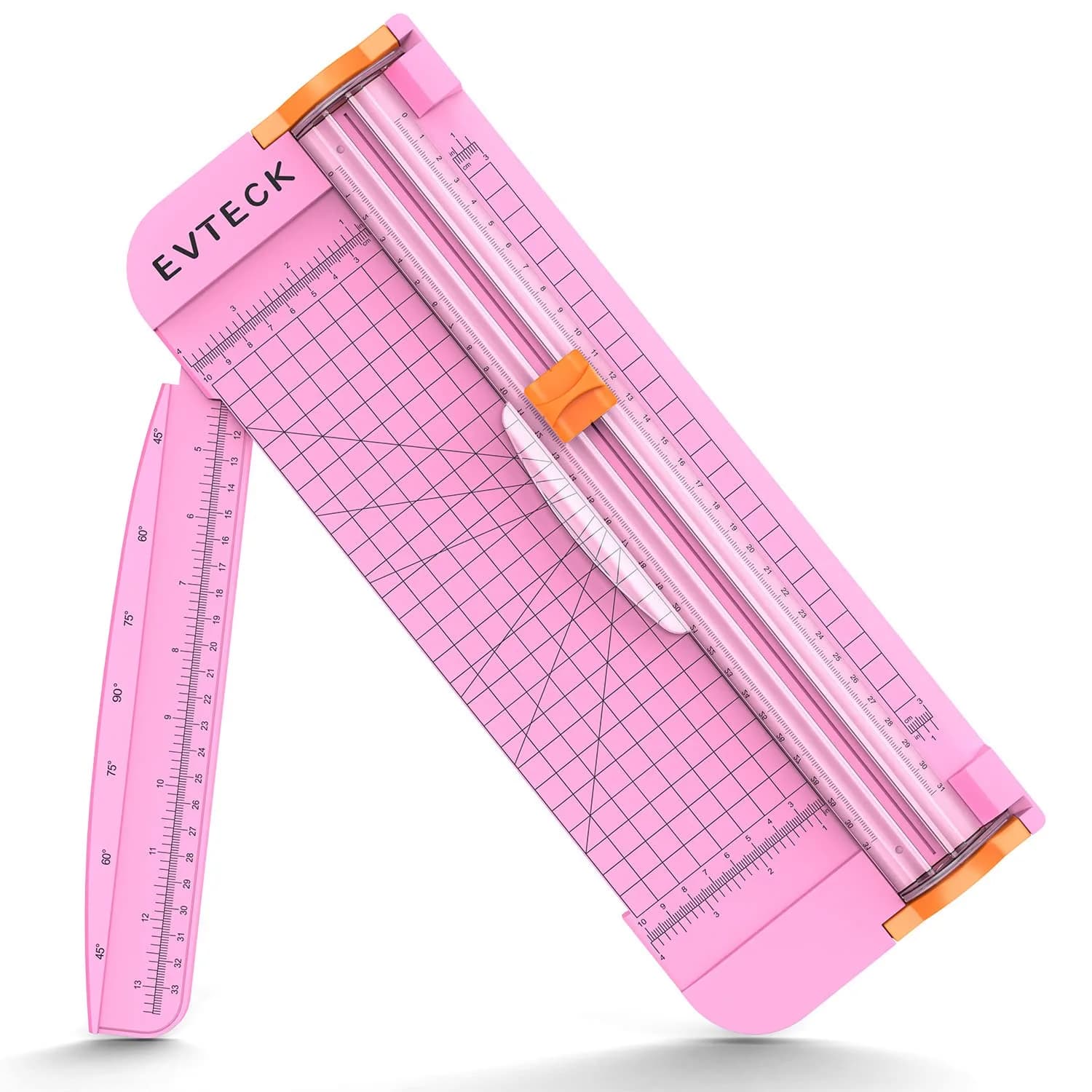Evteck A4 Paper Cutter Slider Trimmer Pink 38.7cm (15.2in) | Cuts Smooth, Sharp Lines