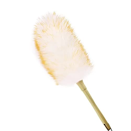 iHUFeather Lambs Wool Duster 16'' | Soft, Non-Scratch Dusting Tool for Delicate Surfaces thumbnail 1