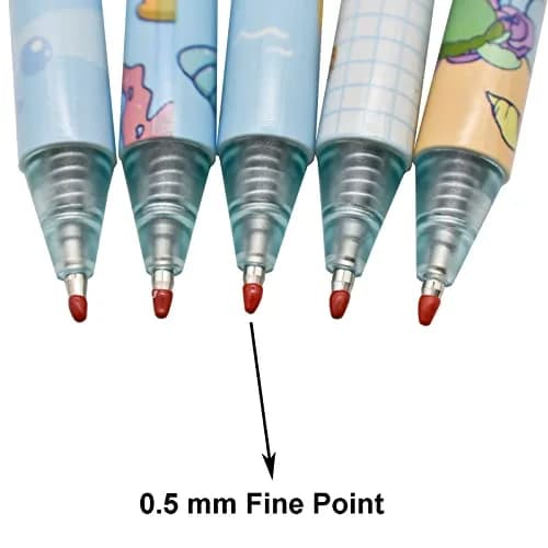 Maydahui 12 PCS Blue Sea Animal Gel Pens Black Ink Retractable | Smooth Writing, 0.5mm Fine Point thumbnail 4