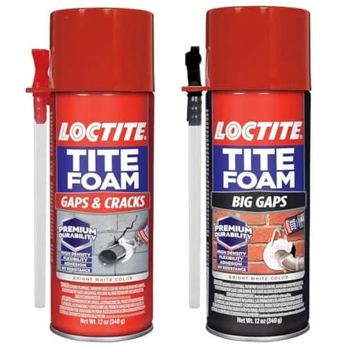 Loctite Tite Foam Gaps & Cracks and Big Gaps Insulating Foam Sealant Bundle 396g (2x12 fl oz) | Seals & Insulates Large Openings thumbnail 1
