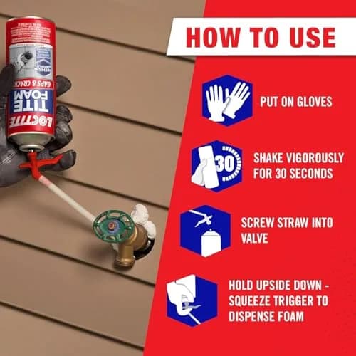 Loctite Tite Foam Gaps & Cracks and Big Gaps Insulating Foam Sealant Bundle 396g (2x12 fl oz) | Seals & Insulates Large Openings thumbnail 2