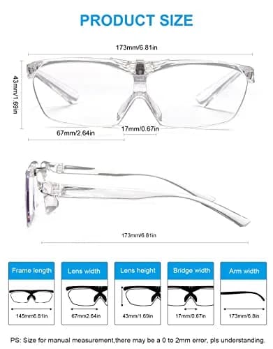 OKH Magnifying Glasses 160% Flip Up Down Lens Hands-Free for Close Work, Reading, Craft thumbnail 8