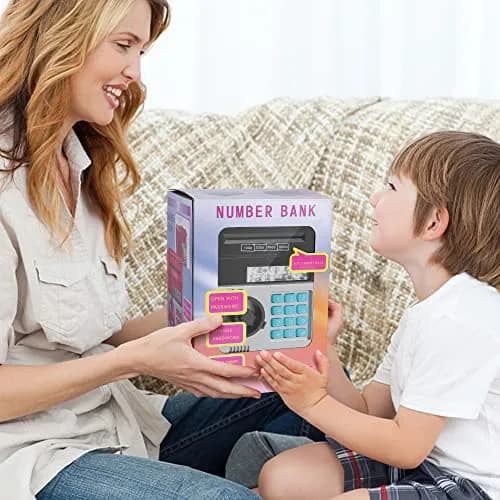 GuDoQi Electronic ATM Piggy Bank for Kids | 15.2cm x 14.7cm x 21cm (5.9" x 5.9" x 8.1") thumbnail 7