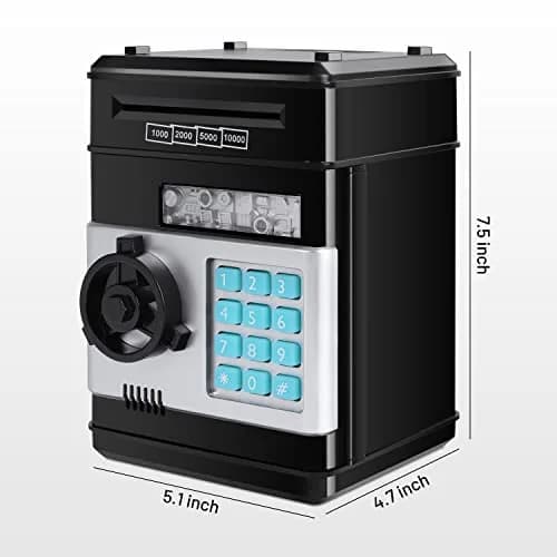GuDoQi Electronic ATM Piggy Bank for Kids | 15.2cm x 14.7cm x 21cm (5.9" x 5.9" x 8.1") thumbnail 2