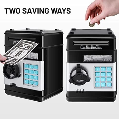 GuDoQi Electronic ATM Piggy Bank for Kids | 15.2cm x 14.7cm x 21cm (5.9" x 5.9" x 8.1") thumbnail 3