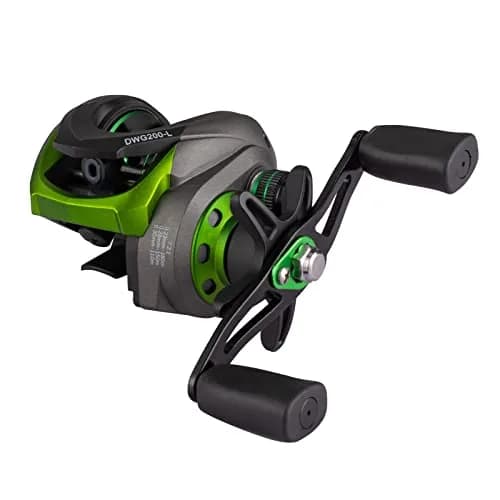 Diwa Baitcasting Reel-7.2:1 Gear Ratio | Lightweight & Corrosion-Resistant Fishing Reel (210g, Left) thumbnail 1