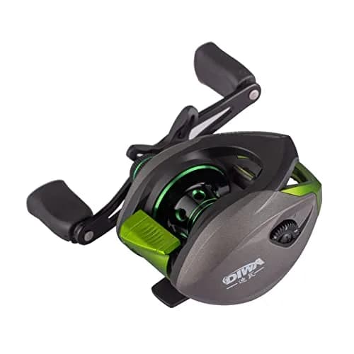 Diwa Baitcasting Reel-7.2:1 Gear Ratio | Lightweight & Corrosion-Resistant Fishing Reel (210g, Left) thumbnail 3