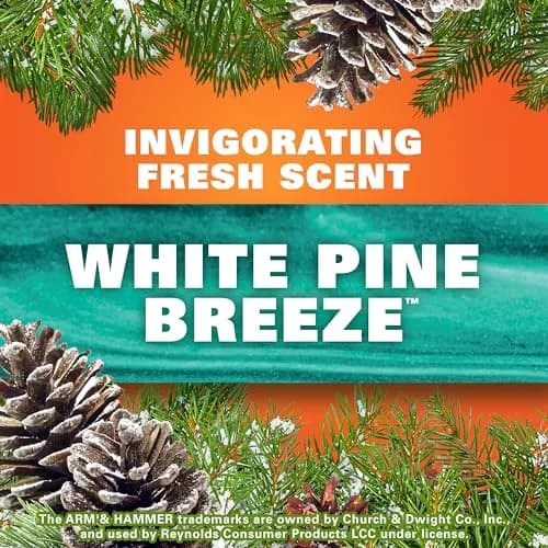Hefty Ultra Strong 30 Gallon Trash Bags, Black, White Pine Breeze, 50 Count (1.91 kg) | 6-in-1 Protection thumbnail 4