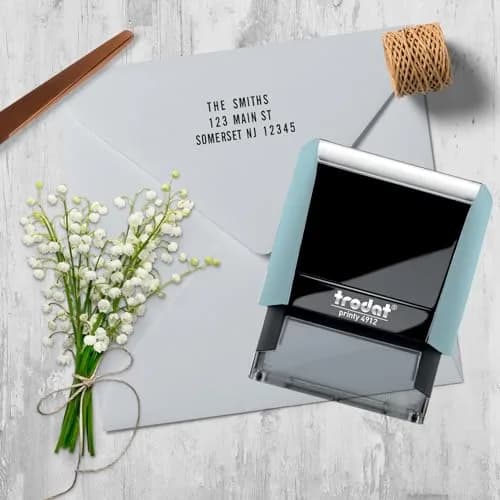 Trodat Printy 4912 Self Inking DIY Stamp Kit – Black Ink, 3/4" x 1-7/8" | Customizable message, water-based ink, eco-friendly thumbnail 7