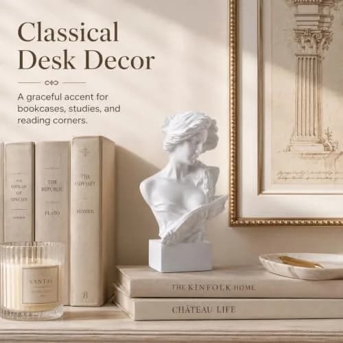 LCCCK Aphrodite Greek Mythology Bust Statue 15.75 cm (6.2 inches) | Dark Academia Aesthetic Decor thumbnail 4