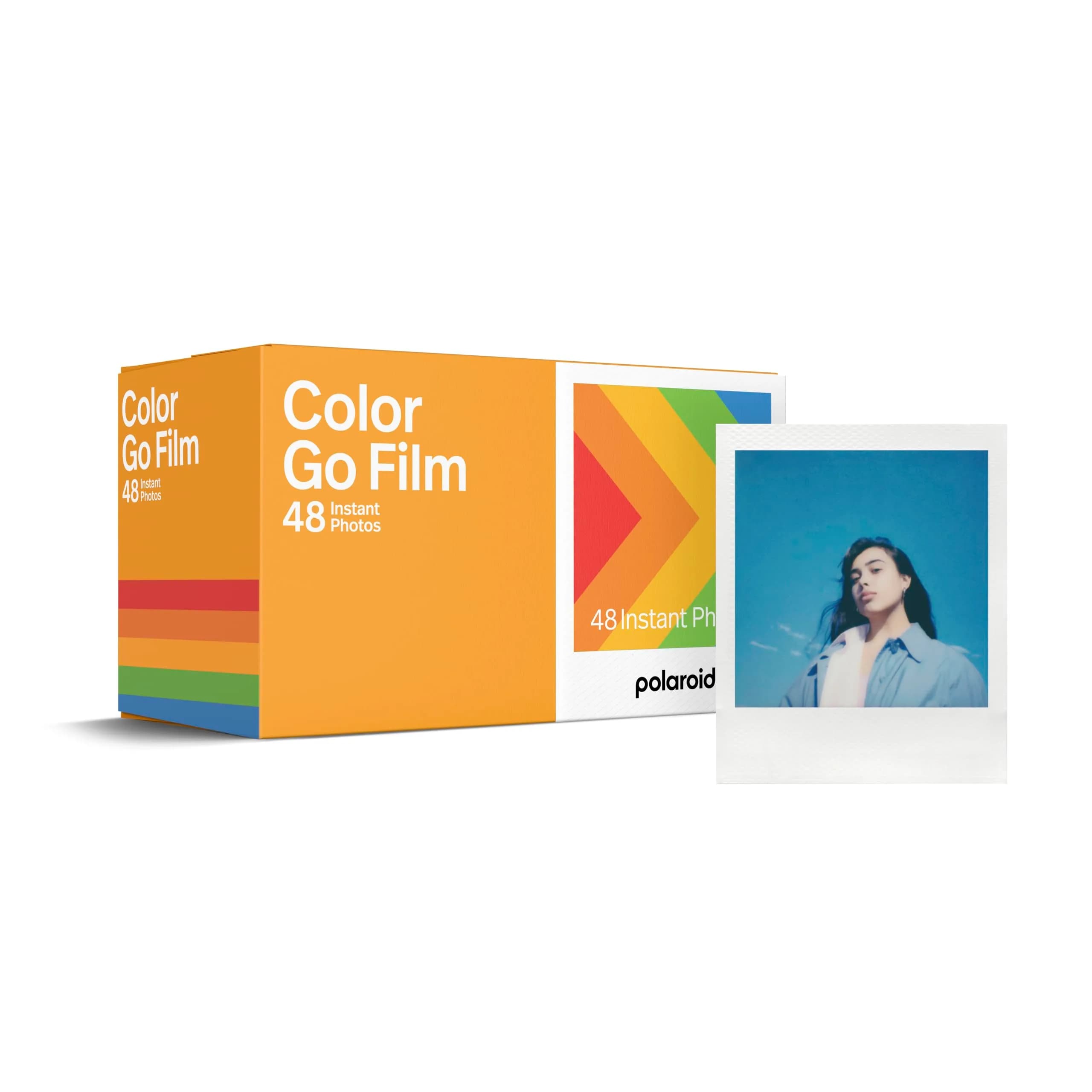 Polaroid Go Color Film White Frame 48 Photos | Compatible with Polaroid Go Camera