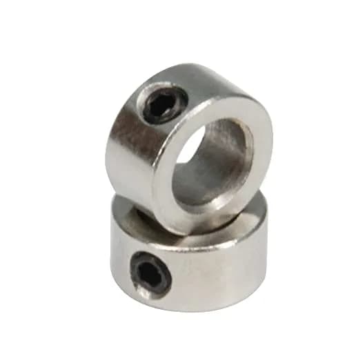 Befenybay 6mm Shaft Lock Collar Set with M3 Hex Wrench & Set Screws | 10 Pcs Silver Steel thumbnail 3