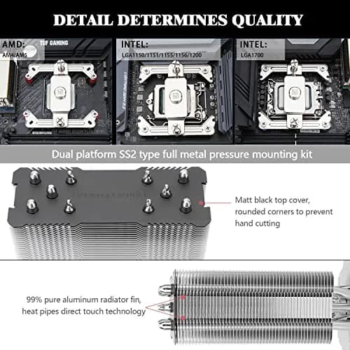Thermalright Assassin King 120 SE ARGB CPU Air Cooler | 120mm PWM Fan, 5 Heatpipes, LGA1700/AM5 Compatible thumbnail 3